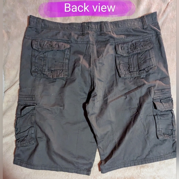 Linvich size 40* BNWOT, men's grey cargo shorts, lots of pockets - Picture 11 of 13